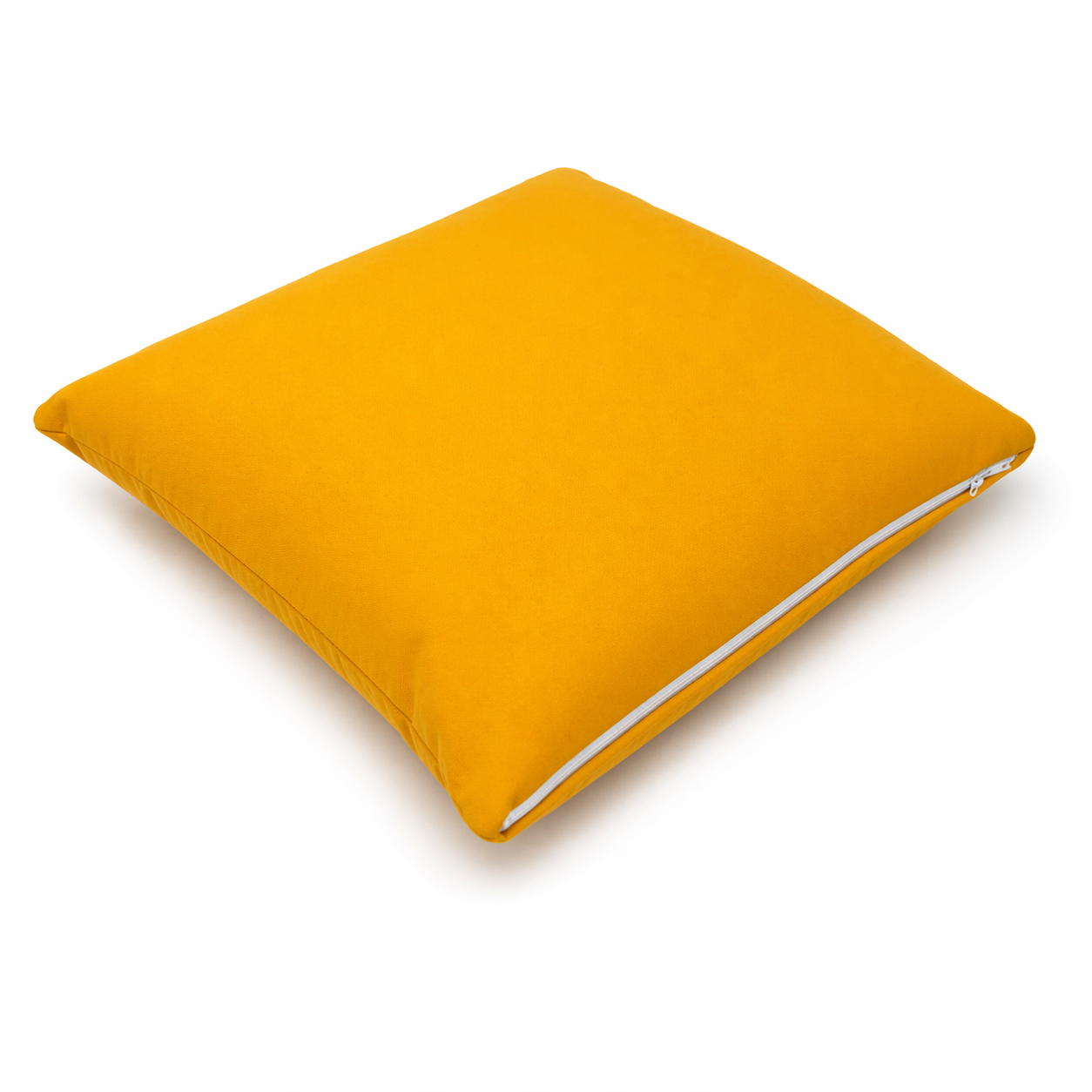 Cuscino decorativo 45x45 cm Sfoderabile in poliestere - Giallo Ocra