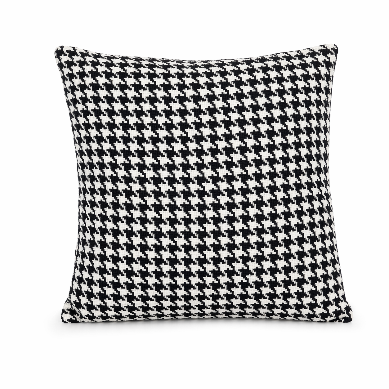 Cuscino decorativo 45x45 cm Sfoderabile in poliestere - Nero/Bianco