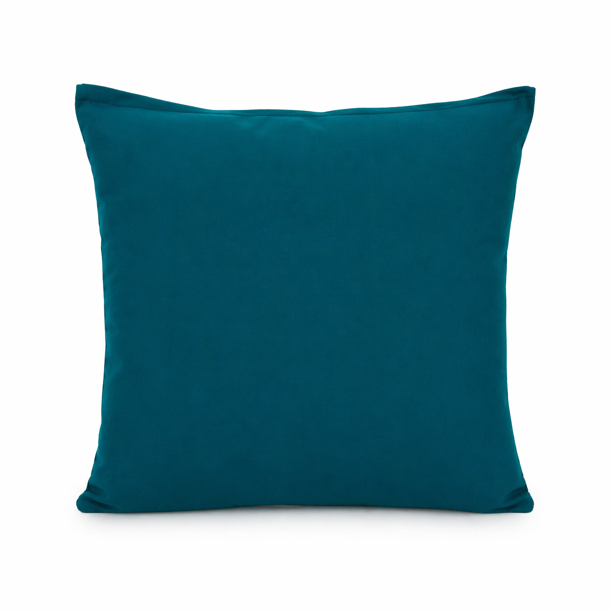 Cuscino decorativo 45x45 cm Sfoderabile in poliestere - Verde Petrolio