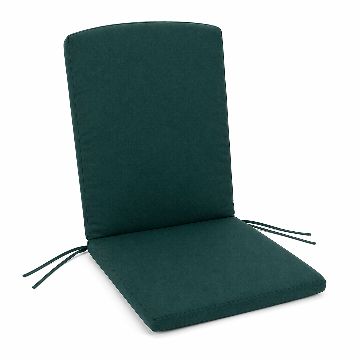Cuscino con schienale per sedia 115x50 cm con Laccetti in poliestere - Verde
