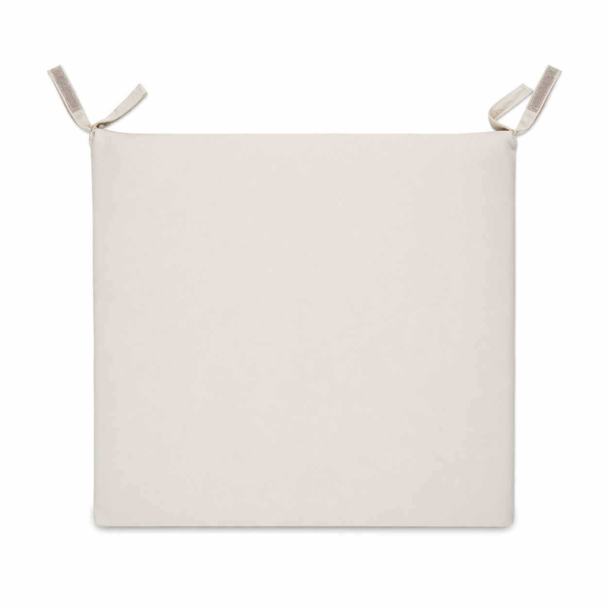 Cuscino seduta per sedia 45x47cm con velcro in poliestere – Avorio