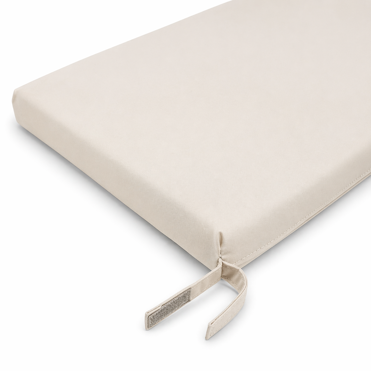 Cuscino seduta per sedia 45x47cm con velcro in poliestere – Avorio