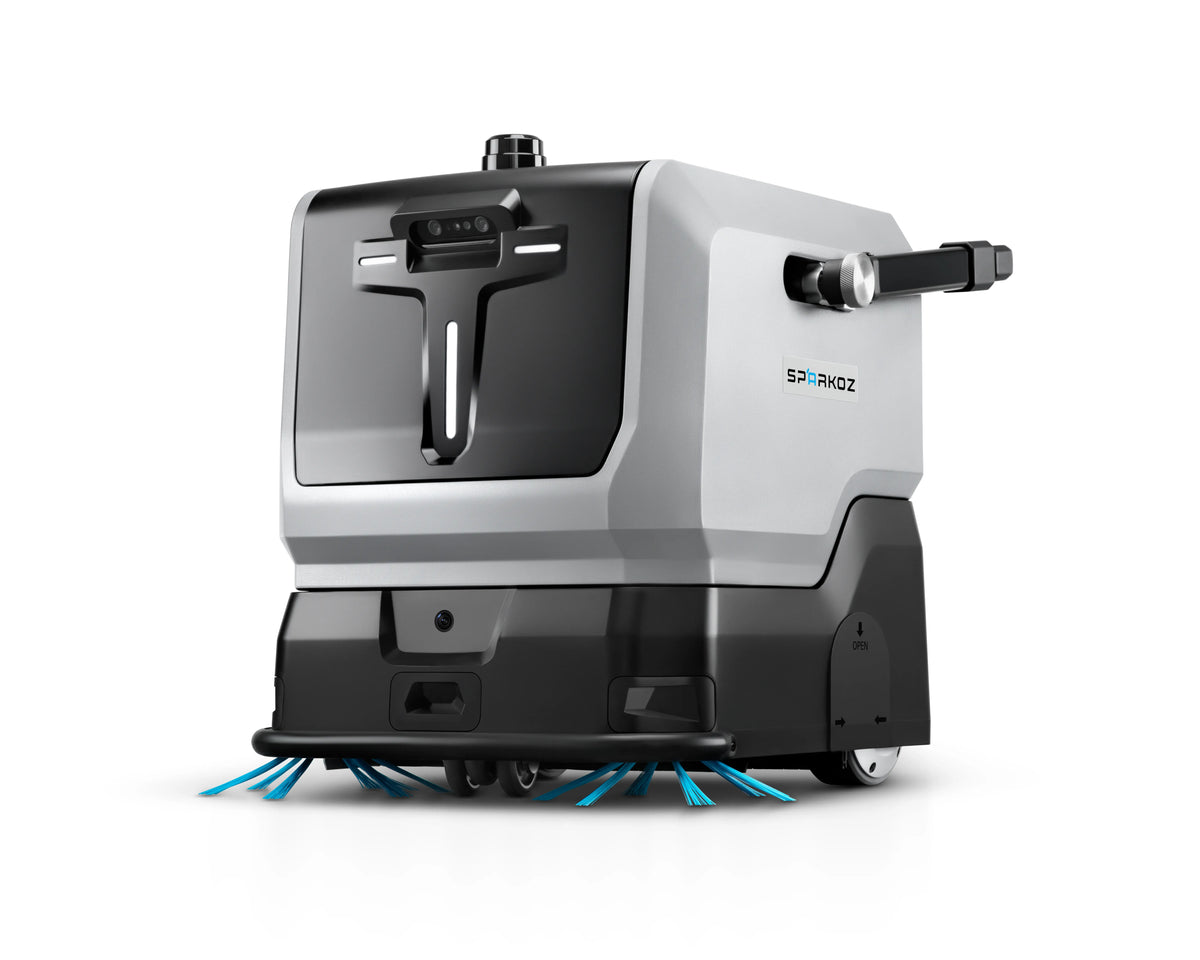 Robot Lavapavimenti Professionale Autonomo Sparkoz TN10 Pro – 4 in 1 con Workstation e Serbatoio Mobile