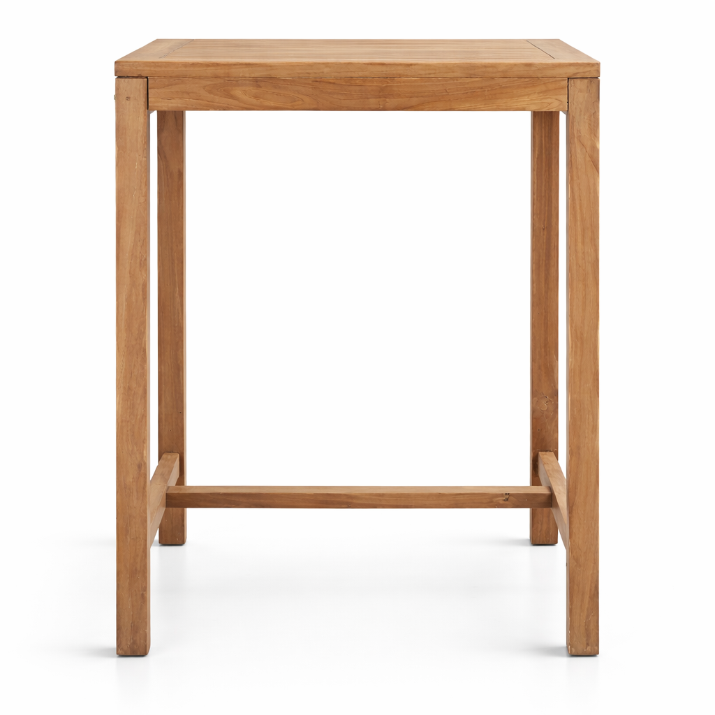Tavolo Bar da Giardino 70x70 cm in Legno Teak Massello