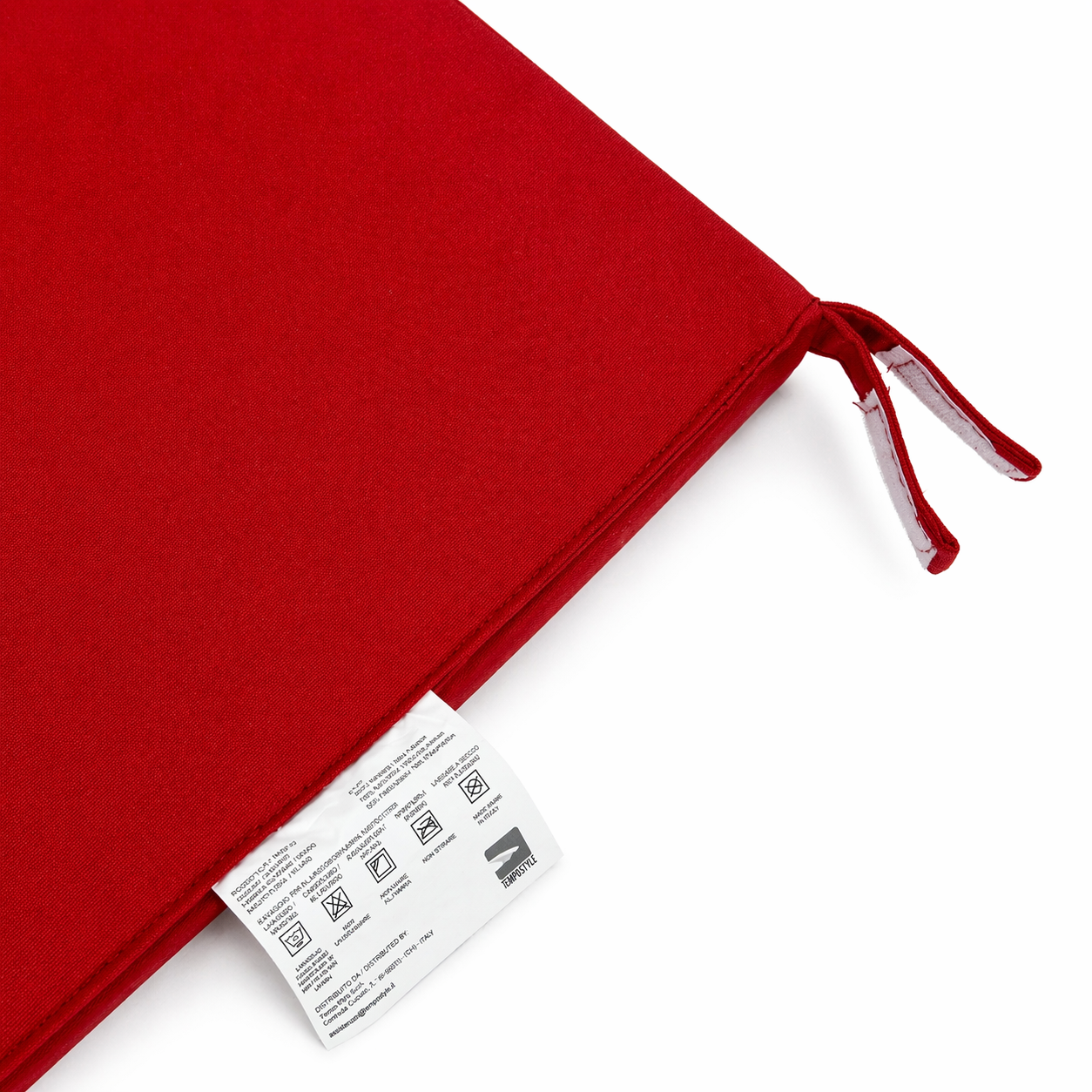 Cuscino seduta per sedia 45x47cm con velcro in poliestere – Bordeaux
