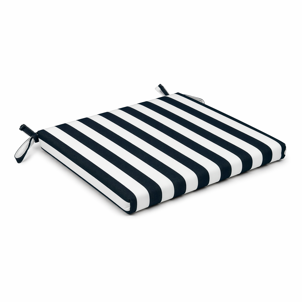 Cuscino seduta per sedia 45x47cm con velcro in poliestere – Verde/Bianco