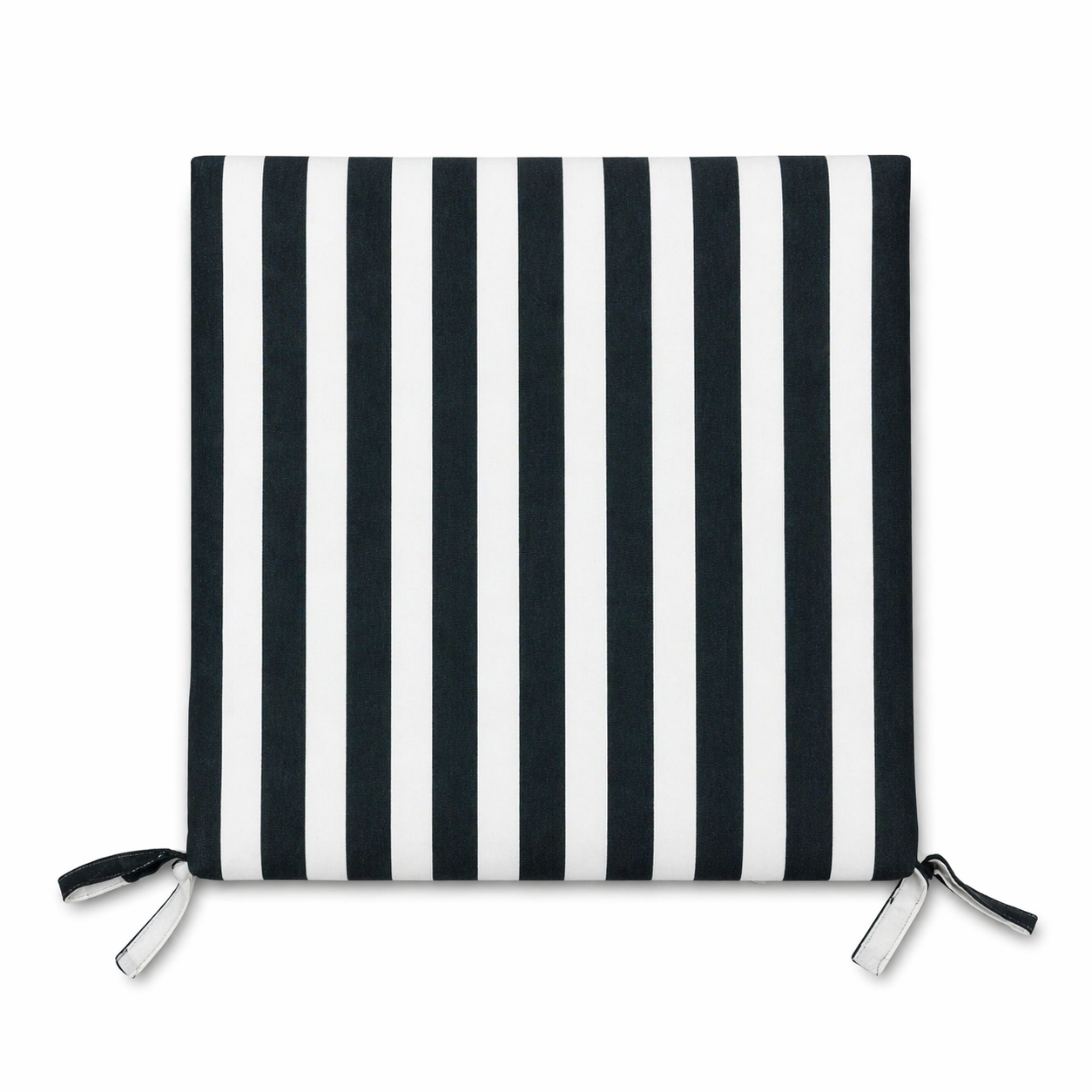 Cuscino seduta per sedia 45x47cm con velcro in poliestere – Verde/Bianco