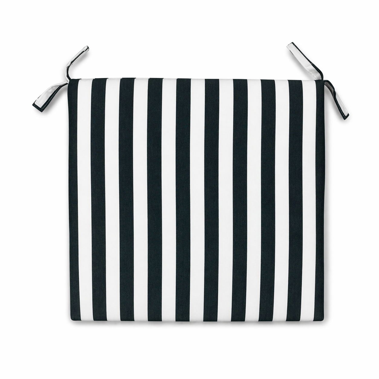 Cuscino seduta per sedia 45x47cm con velcro in poliestere – Verde/Bianco