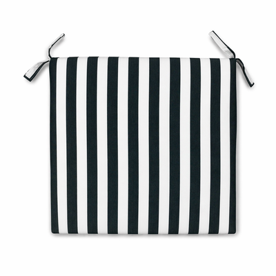 Cuscino seduta per sedia 45x47cm con velcro in poliestere – Verde/Bianco