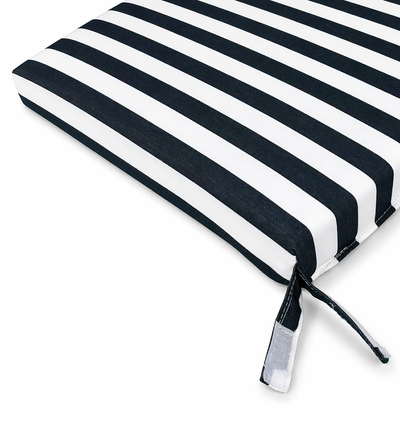 Cuscino seduta per sedia 45x47cm con velcro in poliestere – Verde/Bianco