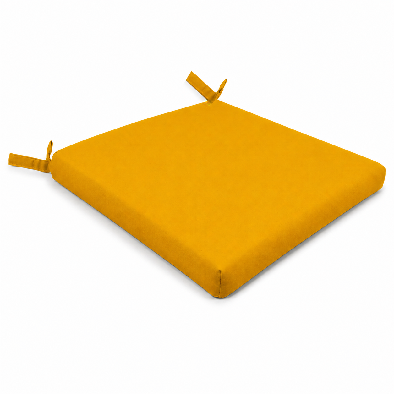 Cuscino seduta per sedia 45x47cm con velcro in poliestere – Giallo Ocra