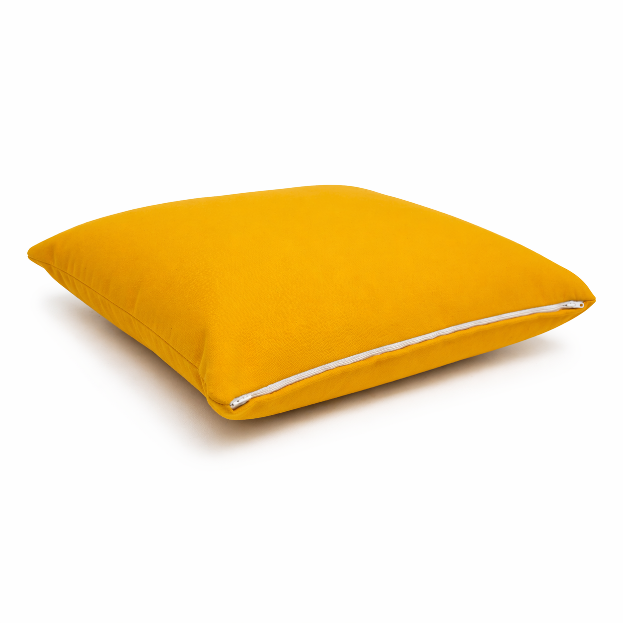 Cuscino decorativo 45x45 cm Sfoderabile in poliestere - Giallo Ocra