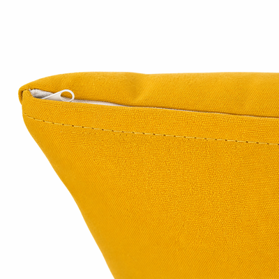 Cuscino decorativo 45x45 cm Sfoderabile in poliestere - Giallo Ocra