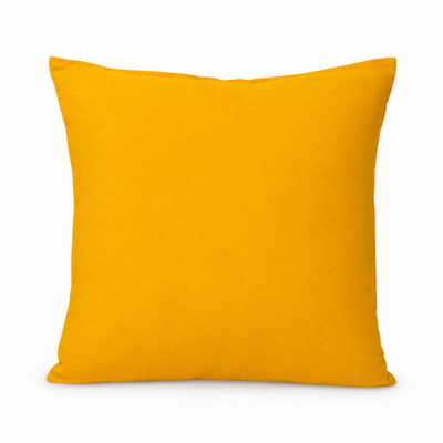 Cuscino decorativo 45x45 cm Sfoderabile in poliestere - Giallo Ocra