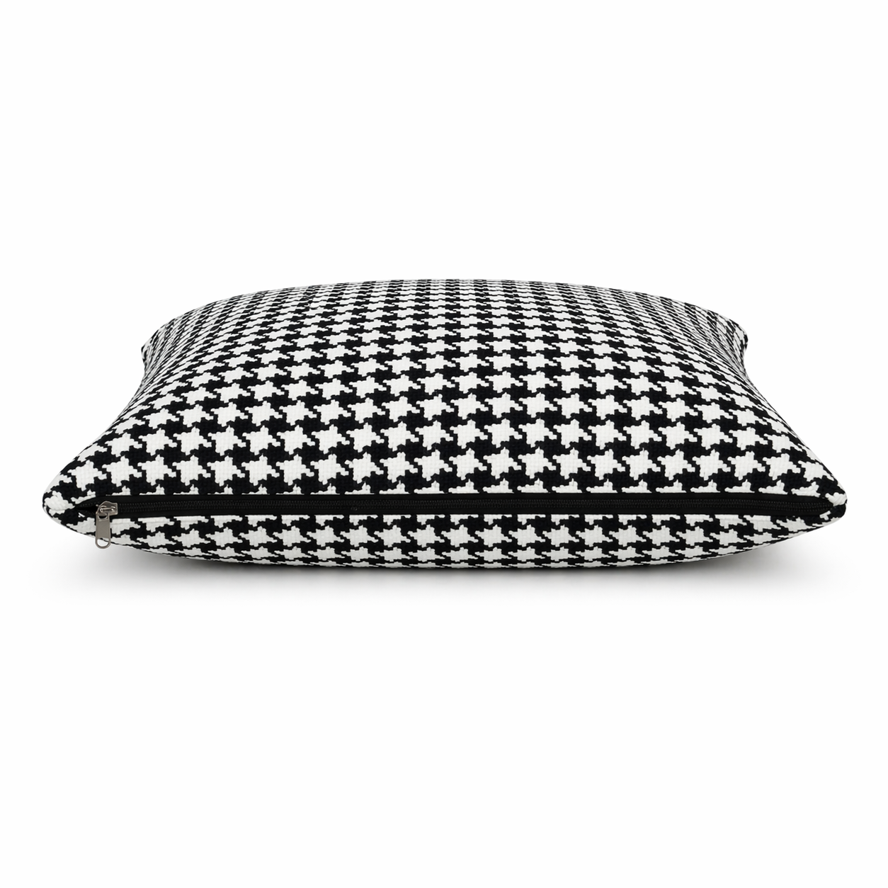 Cuscino decorativo 45x45 cm Sfoderabile in poliestere - Nero/Bianco