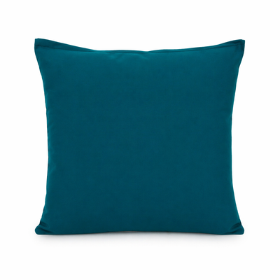 Cuscino decorativo 45x45 cm Sfoderabile in poliestere - Verde Petrolio