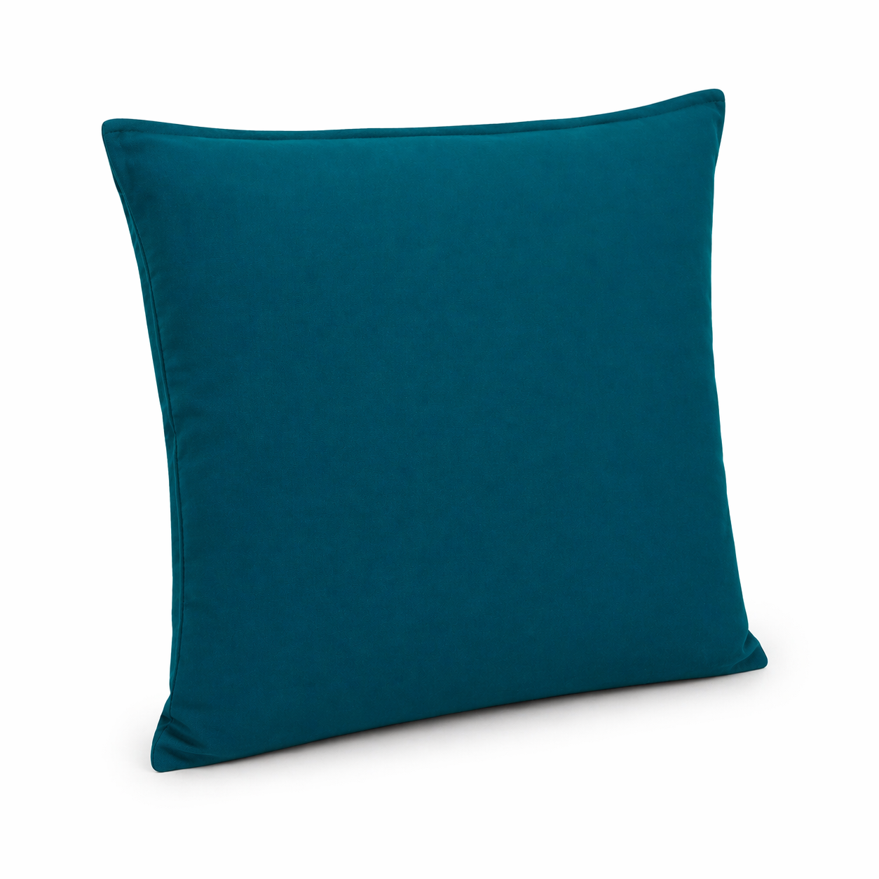 Cuscino decorativo 45x45 cm Sfoderabile in poliestere - Verde Petrolio