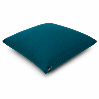 Cuscino decorativo 45x45 cm Sfoderabile in poliestere - Verde Petrolio