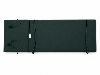 Cuscino per lettino da esterno 192x61 cm con schienale reclinabile e velcro in poliestere – Verde