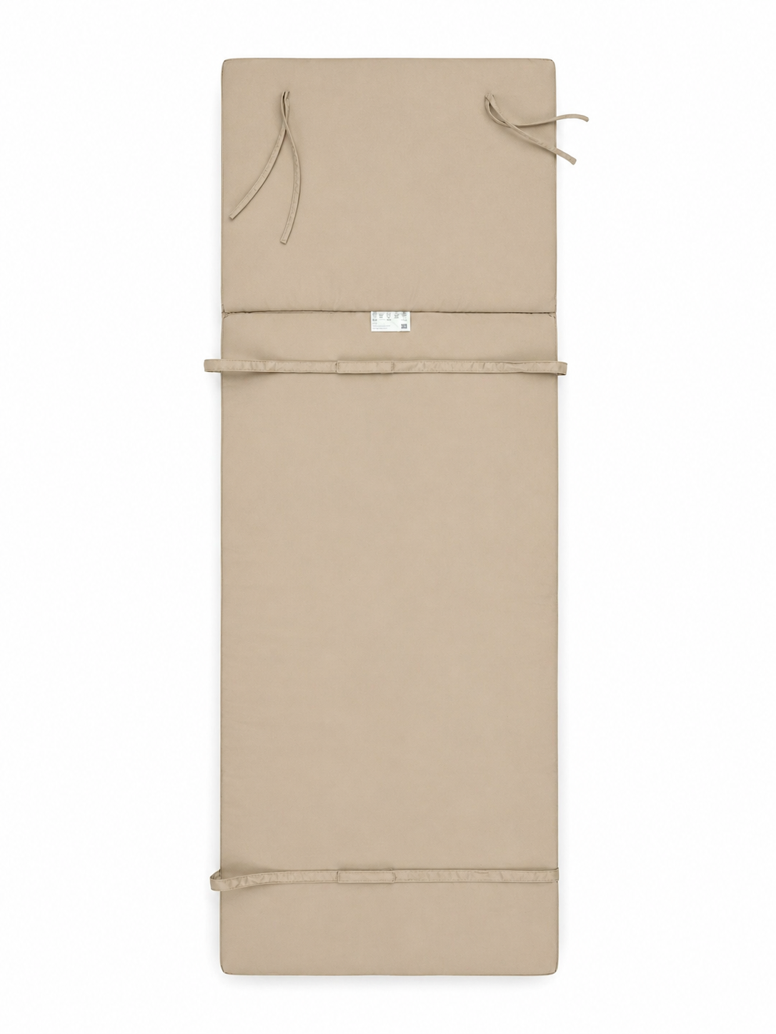 Cuscino per lettino da esterno 192x61 cm con schienale reclinabile e velcro in poliestere – Beige