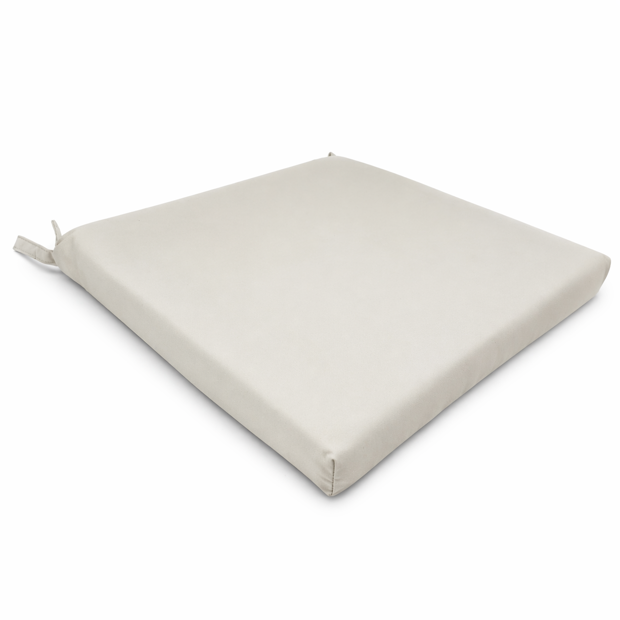 Cuscino seduta per sedia 45x47cm con velcro in poliestere – Avorio