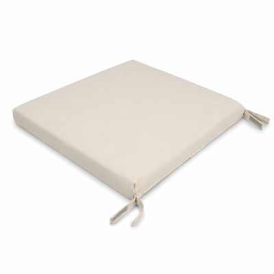 Cuscino seduta per sedia 45x47cm con velcro in poliestere – Avorio