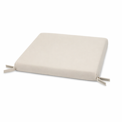 Cuscino seduta per sedia 45x47cm con velcro in poliestere – Avorio