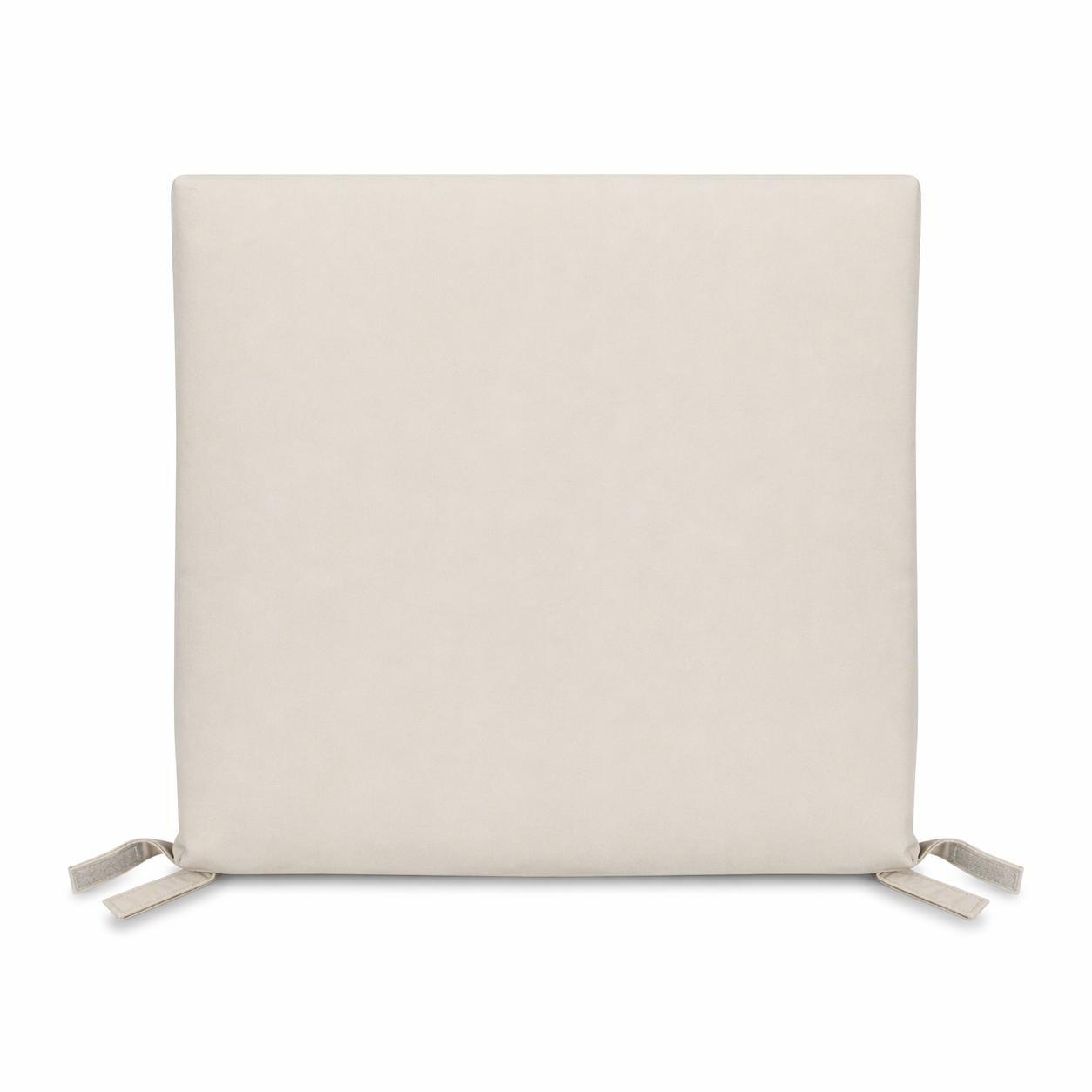 Cuscino seduta per sedia 45x47cm con velcro in poliestere – Avorio