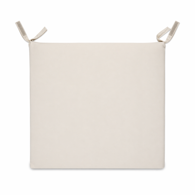 Cuscino seduta per sedia 45x47cm con velcro in poliestere – Avorio