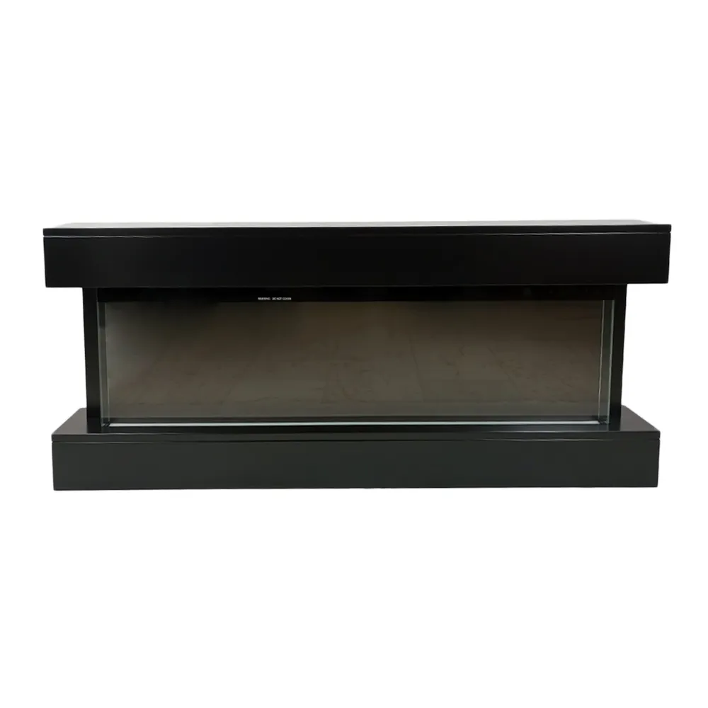 Image of Tempo Style - Camino elettrico a parete e da incasso ALARO PLUS | Stufa ventilata da 750W/1500W a basso consumo, (Nero, 128cm)