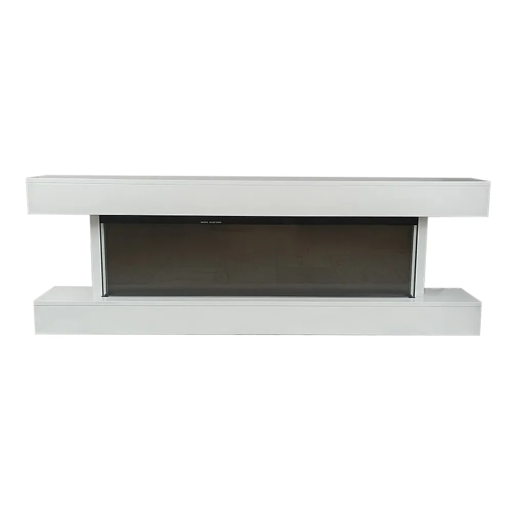 Image of Tempo Style - Camino elettrico a parete e da incasso ALARO ULTRA+ | Stufa ventilata da 750W/1500W a basso consumo, (Bianco, 152cm)