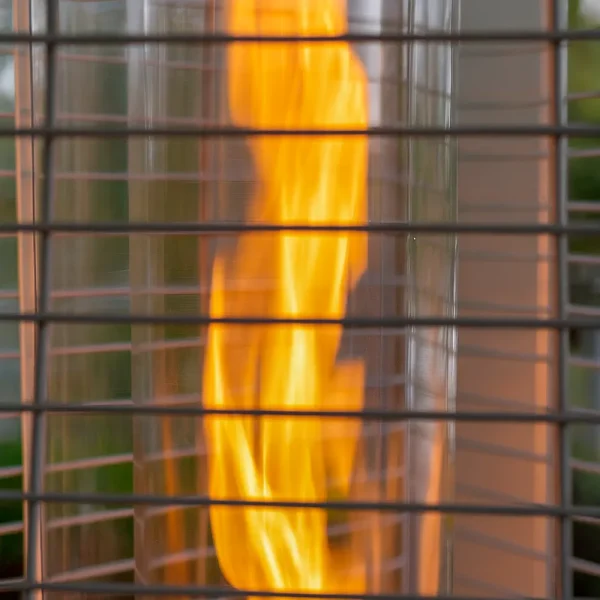 Stufa a gas Pyramid Acciaio Fiamma