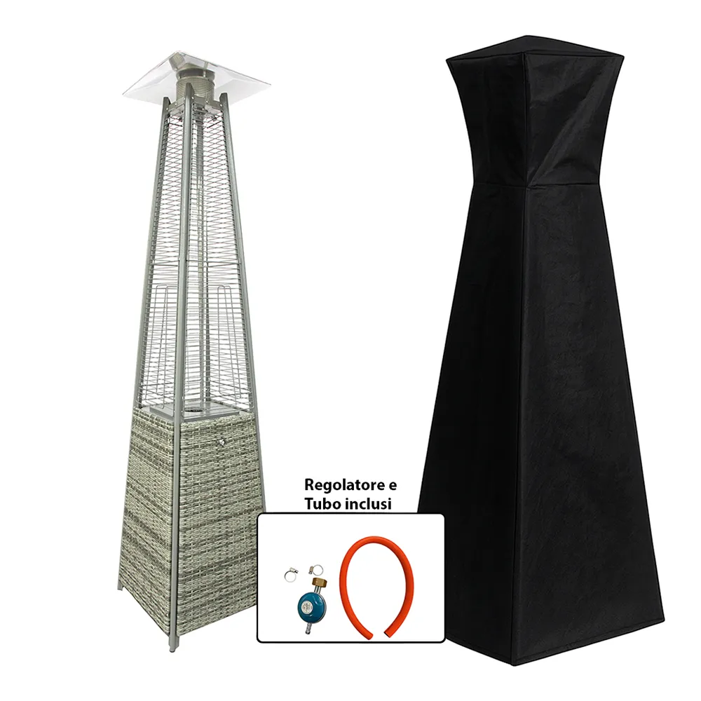 Gas Stove Pyramid Grey Set